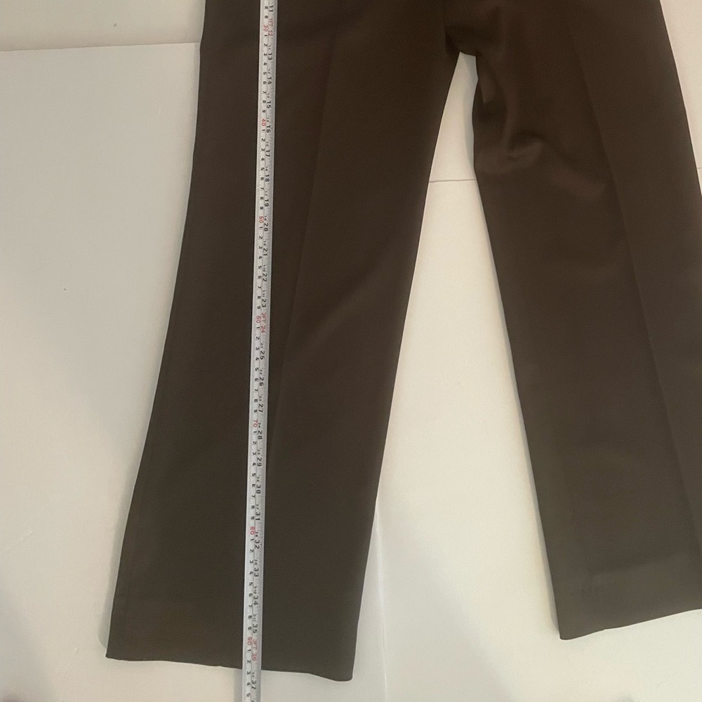 BCBGMaxAzria chocolate brown crop satin pants size 6 - Picture 5 of 11